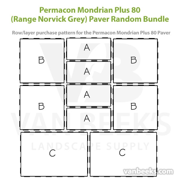 Permacon Mondrian Plus 80 Paver